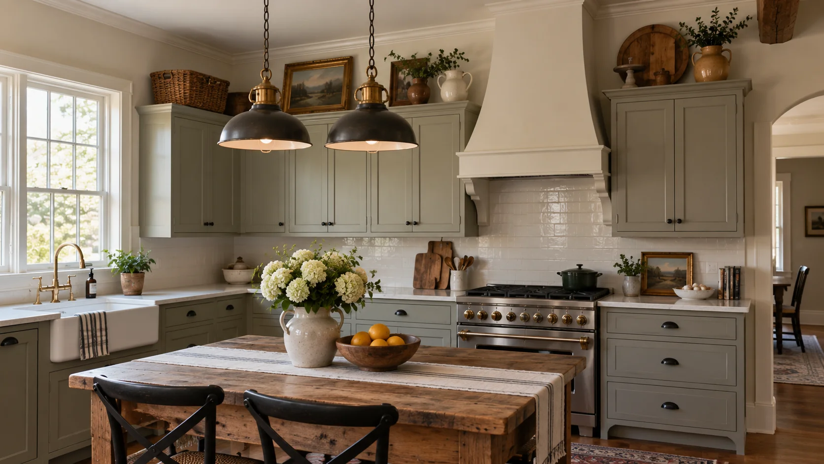 Decorating Ideas for Above the Kitchen Cabinets