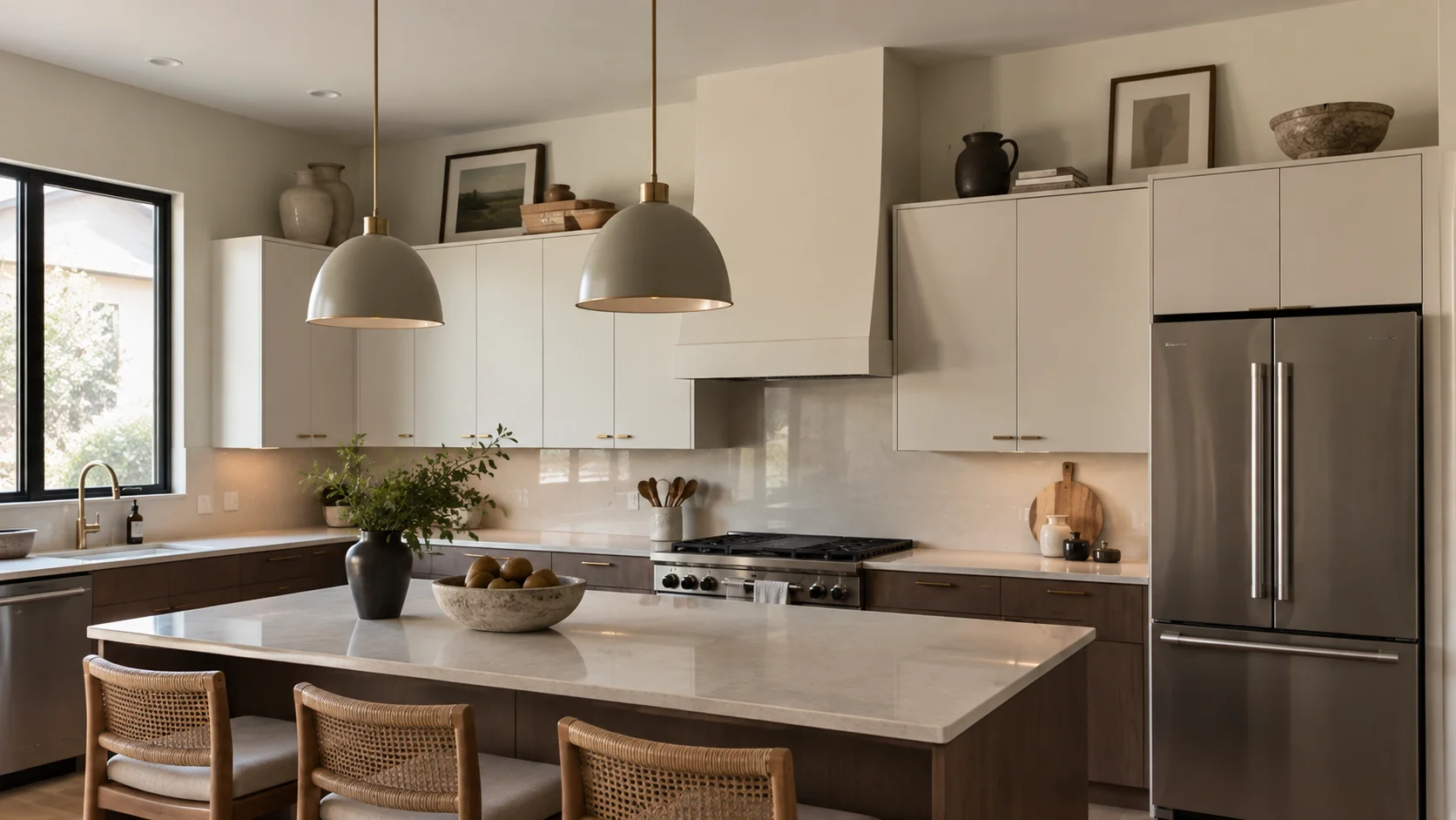 Decorating Ideas for Above the Kitchen Cabinets