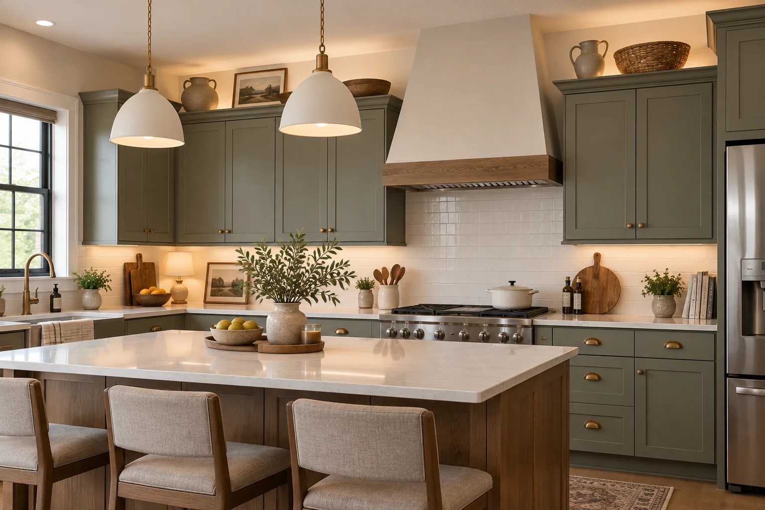 Decorating Ideas for Above the Kitchen Cabinets