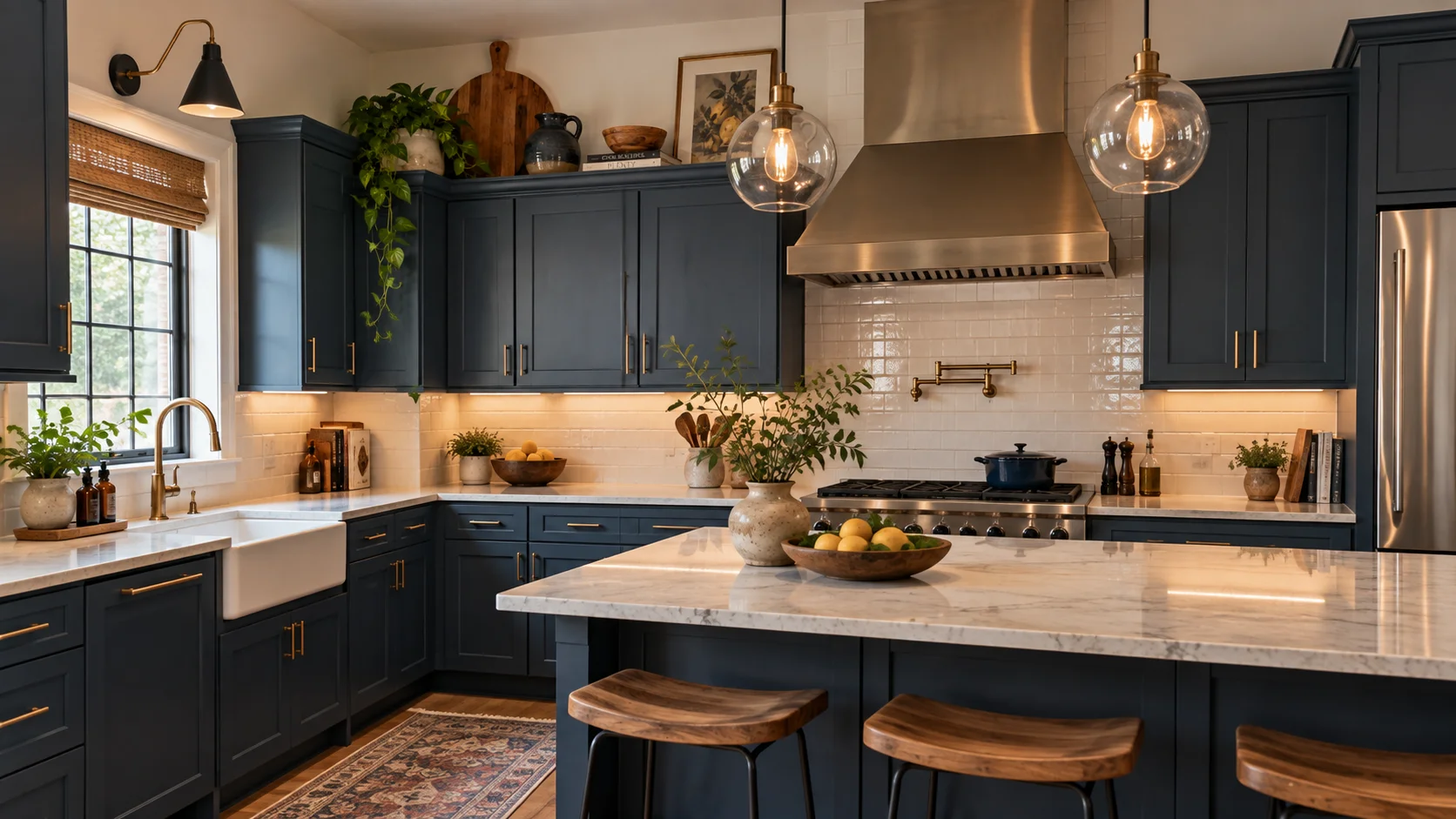 Decorating Ideas for Above the Kitchen Cabinets