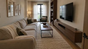 Rectangular Long Narrow Living Room Layout