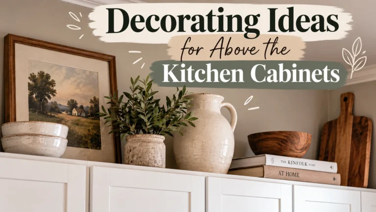 Decorating Ideas for Above the Kitchen Cabinets