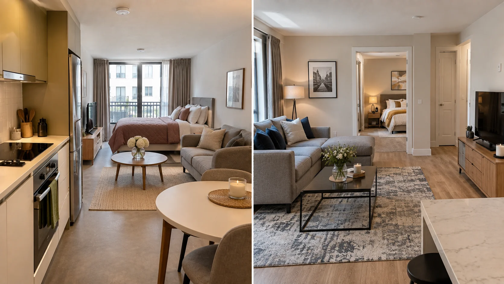 Studio Flat vs 1 Bedroom